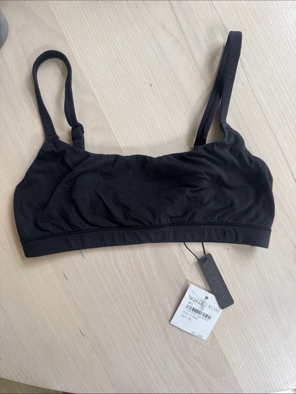 Skims  Black Wireless Bralette - Everyday Comfort